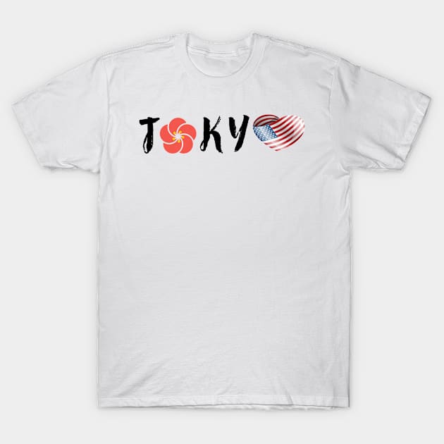 Games in Tokyo: team of United States T-Shirt by ArtDesignDE